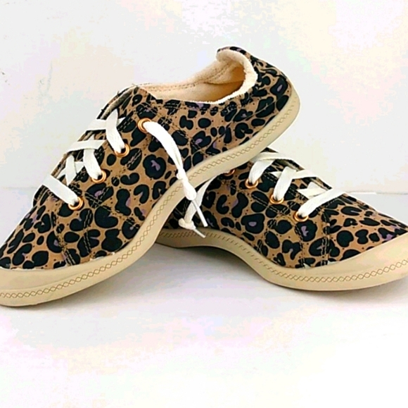 ❤️ BUNDLE ONLY ❤️ Leopard Print Classic No Tie Comfort Fit Tennis - Picture 2 of 12